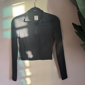 PINK Victoria's Secret Black Long Sleeve Top